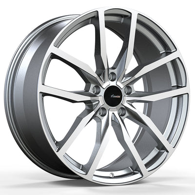 Advanti - Rasato - Grey - Matte Grey W/ Machined Face - 19" x 8.5", 45 Offset, 5x112 (Bolt pattern), 66.6mm HUB