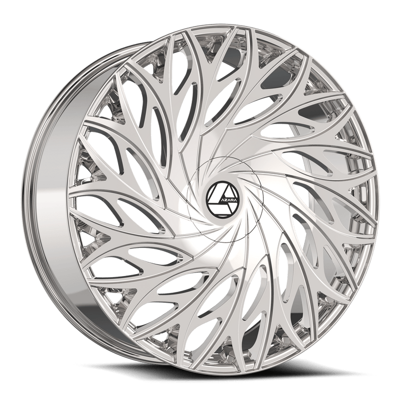 Azara - AZA-525 - Chrome - Nano Chrome - 22" x 8.5", 38 Offset, 5x114.3/120 (Bolt pattern), 74.1mm HUB