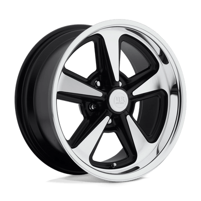 US MAG - U304 BANDIT - Black - Matte Black Machined - 18" x 8", 1 Offset, 5x114.3 (Bolt pattern), 72.56mm HUB
