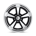 US MAG - U304 BANDIT - Black - Matte Black Machined - 18" x 8", 1 Offset, 5x114.3 (Bolt pattern), 72.56mm HUB