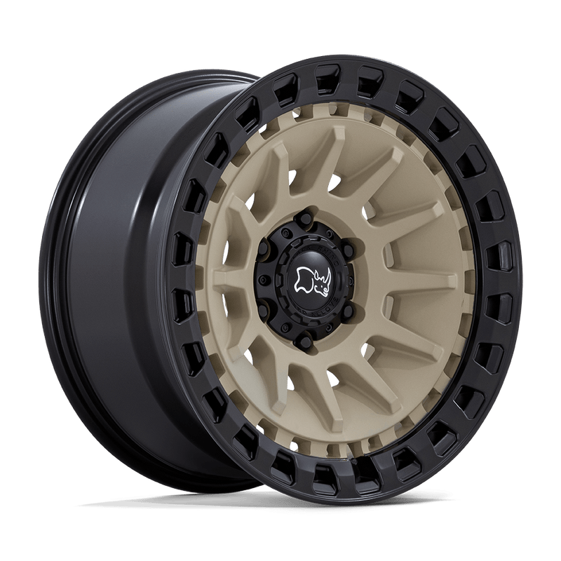 Black Rhino - BARRAGE - Desert Sand - Desert Sand On Matte Black - 18" x 9", 0 Offset, 6x139.7 (Bolt pattern), 106.1mm HUB