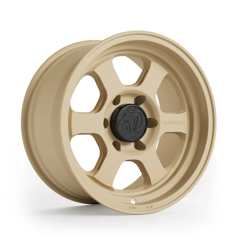 Blackhorn Offroad - AR6 - Desert Sand - 17" x 9", 0 Offset, 6x139.7 (Bolt pattern), 106.10mm HUB