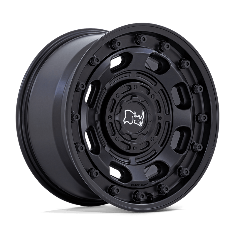 Black Rhino - ATLAS - Black - Matte Black - 17" x 8", 38 Offset, 5x114.3/127 (Bolt pattern), 72.6mm HUB