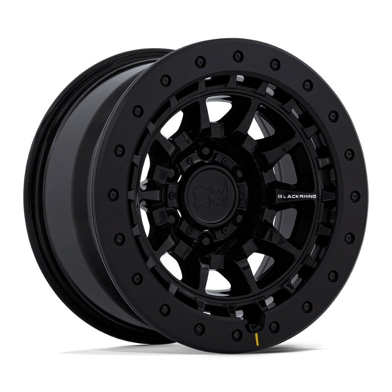 Black Rhino - BR016 TUSK - Black - Gloss Black - 17" x 8.5", -10 Offset, 5x127 (Bolt pattern), 71.5mm HUB