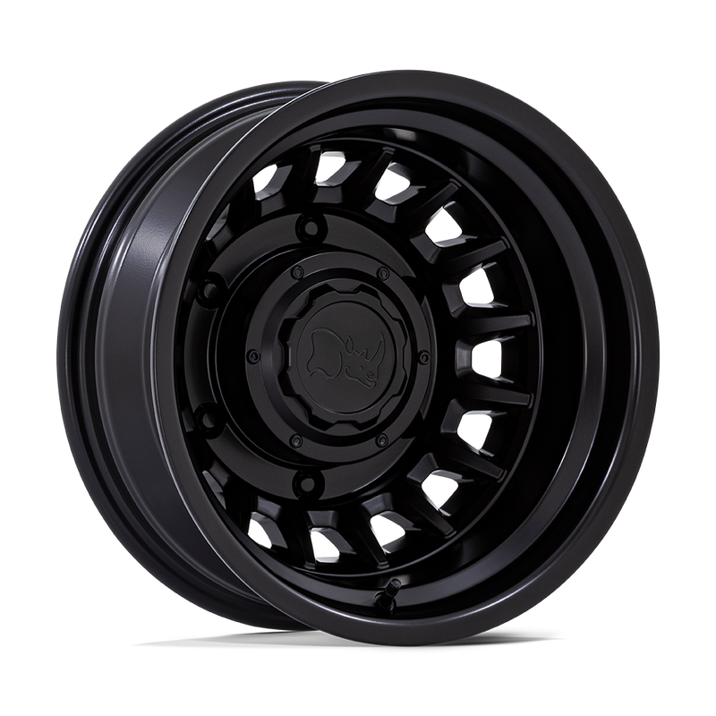 Black Rhino - BR019 ALISO DUALLY - Black - Matte Black - 16" x 6", -130 Offset, 6x205 (Bolt pattern), 161.00mm HUB