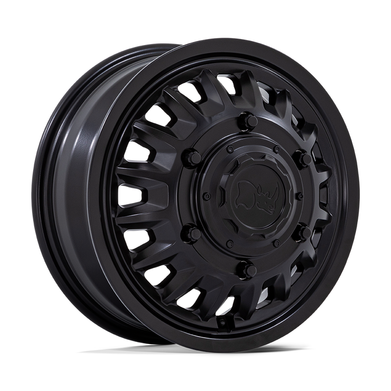 Black Rhino - BR019 ALISO DUALLY - Black - Matte Black - 16" x 6", 110 Offset, 6x205 (Bolt pattern), 161.00mm HUB
