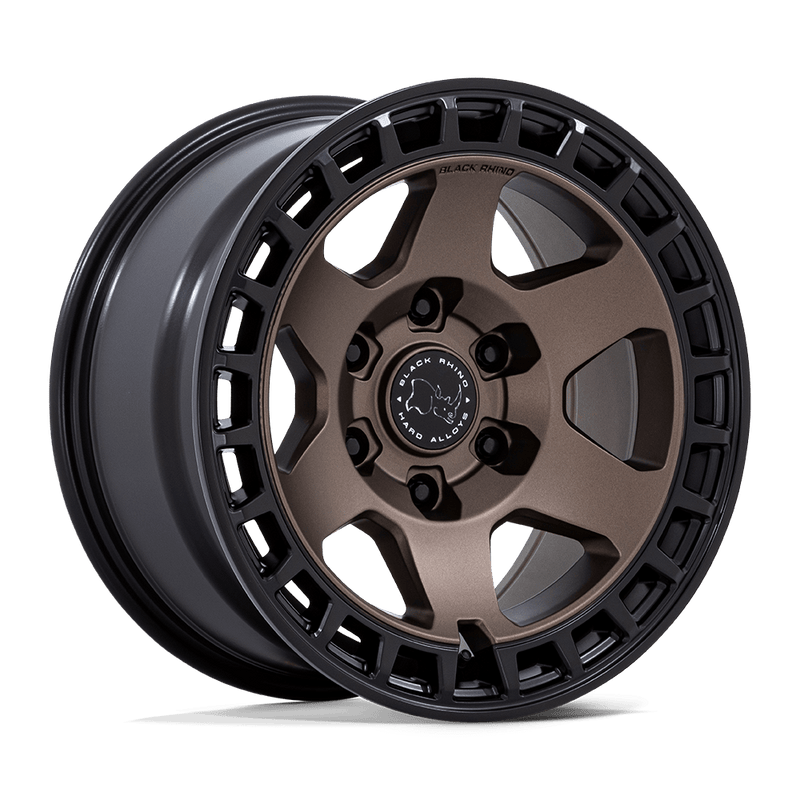 Black Rhino - BR022 BAHARI - Bronze - Burnt Bronze with Matte Black Lip - 17" x 8.5", -10 Offset, 6x139.7 (Bolt pattern), 106.10mm HUB