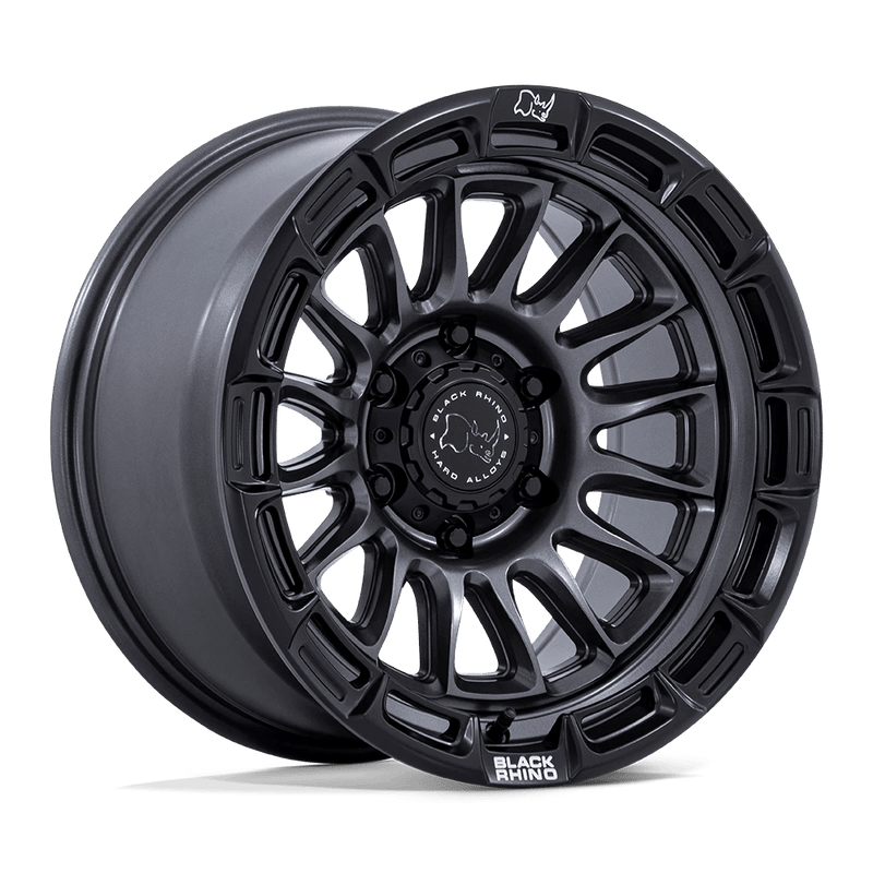 Black Rhino - BR025 RIVAL - Gunmetal - Matte Gunmetal W/ Matte Blk-Lp - 20" x 9", 1 Offset, 6x135 (Bolt pattern), 87.10mm HUB