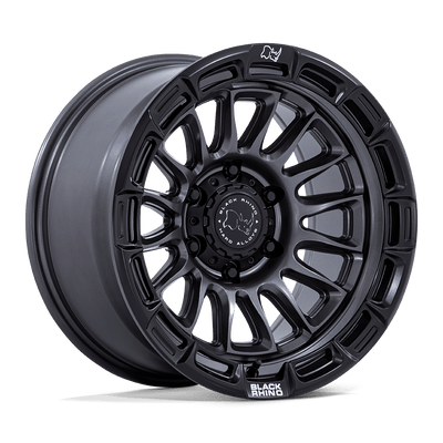 Black Rhino - BR025 RIVAL - Gunmetal - Matte Gunmetal with Matte Black Lip - 17" x 8.5", 10 Offset, 6x139.7 (Bolt pattern), 106.10mm HUB