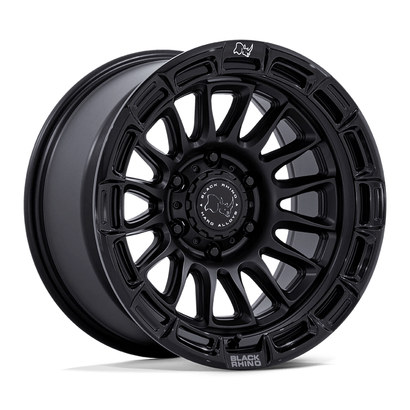 Black Rhino - BR025 RIVAL - Black - Matte Black W/ Gloss Blk-Lp - 20" x 9", 1 Offset, 5x127 (Bolt pattern), 71.50mm HUB