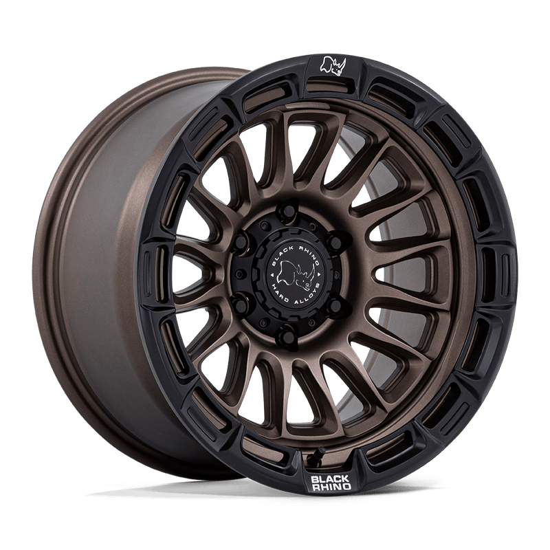 Black Rhino - BR025 RIVAL - Bronze - Burnt Bronze with Matte Black Lip - 17" x 8.5", 25 Offset, 6x139.7 (Bolt pattern), 106.10mm HUB