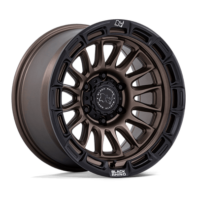 Black Rhino - BR025 RIVAL - Bronze - Burnt Bronze with Matte Black Lip - 17" x 9", -12 Offset, 6x139.7 (Bolt pattern), 106.10mm HUB