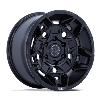 Black Rhino - GUARD - Black - Matte Black - 17" x 8.5", 35 Offset, 5x114.3 (Bolt pattern), 72.56mm HUB