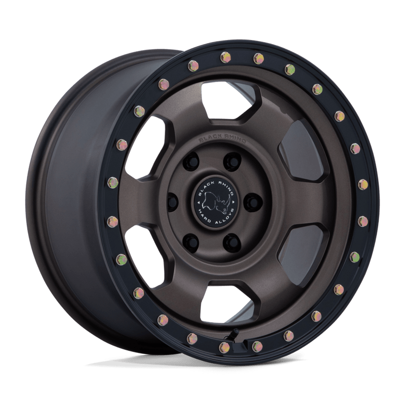 Black Rhino - TROOPER - Bronze - Burnt Bronze with Matte Black Lip - 17" x 8.5", 25 Offset, 6x139.7 (Bolt pattern), 106.10mm HUB