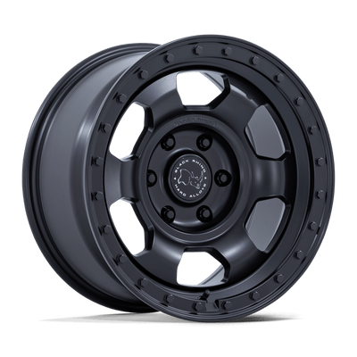 Black Rhino - TROOPER - Black - Matte Black - 17" x 8.5", 25 Offset, 6x139.7 (Bolt pattern), 106.10mm HUB