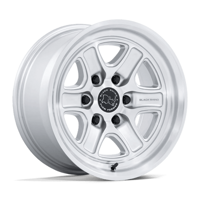Black Rhino - BR032 ECHO - Silver - Gloss Silver W/ Machined Face - 17" x 8.5", 25 Offset, 6x139.7 (Bolt pattern), 106.10mm HUB