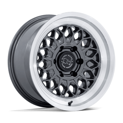 Black Rhino - BR034 GRAZ - Gunmetal - Gloss Gunmetal W/ Machined Lip - 17" x 8.5", 0 Offset, 6x139.7 (Bolt pattern), 106.10mm HUB