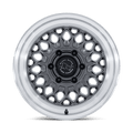 Black Rhino - BR034 GRAZ - Gunmetal - Gloss Gunmetal W/ Machined Lip - 17" x 8.5", 0 Offset, 6x139.7 (Bolt pattern), 106.10mm HUB