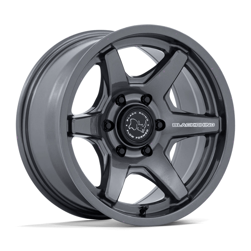 Black Rhino - BR035 KUMA - Gunmetal - Gloss Gunmetal - 17" x 8.5", 0 Offset, 6x139.7 (Bolt pattern), 106.10mm HUB