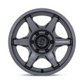 Black Rhino - BR035 KUMA - Gunmetal - Gloss Gunmetal - 17" x 8.5", 0 Offset, 6x139.7 (Bolt pattern), 106.10mm HUB