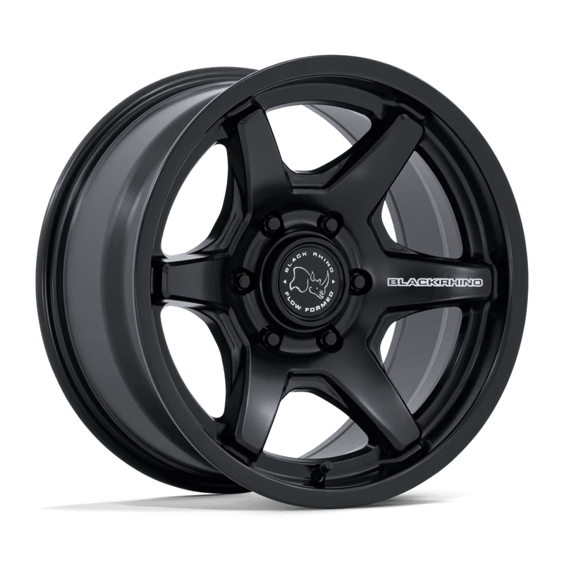 Black Rhino - BR035 KUMA - Black - Matte Black - 17" x 8.5", 0 Offset, 5x127 (Bolt pattern), 71.50mm HUB
