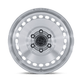 Black Rhino - BR036 BASIN - Silver - Gloss Silver W/ Machined Face - 17" x 8.5", 25 Offset, 6x135 (Bolt pattern), 87.10mm HUB