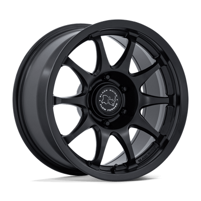 Black Rhino - BR038 RONIN - Black - MATTE BLACK - 17" x 8.5", 25 Offset, 6x114.3 (Bolt Pattern), 66.06mm HUB