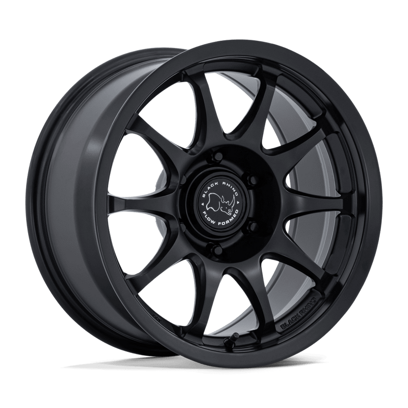 Black Rhino - BR038 RONIN - Black - MATTE BLACK - 17" x 8.5", 0 Offset, 6x139.7 (Bolt Pattern), 106.1mm HUB
