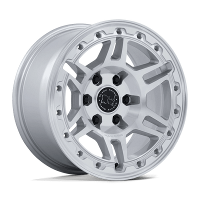 Black Rhino - BR039 VANGUARD - Silver - Gloss Silver W/ Machined Face - 17" x 8.5", 25 Offset, 6x135 (Bolt pattern), 87.10mm HUB