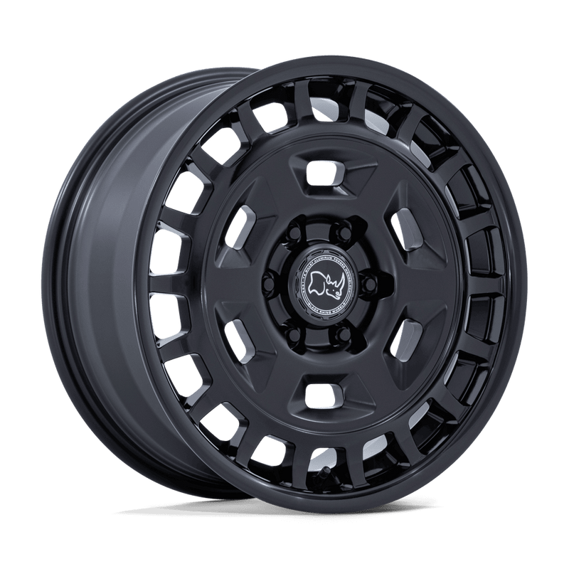 Black Rhino - BR405 ROVER - Black - MATTE BLACK W/ GLOSS BLACK LIP - 18" x 8", 32 Offset, 6x139.7 (Bolt Pattern), 106.1mm HUB