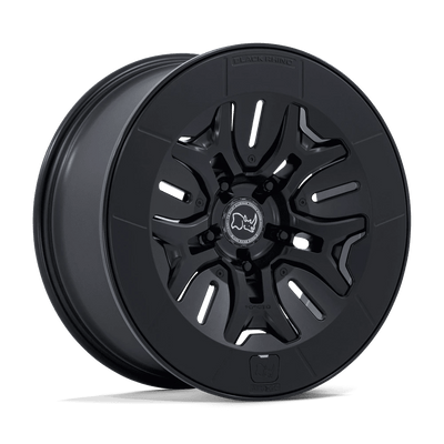 Black Rhino - BR406 ROCKLEDGE - Black - Matte Black - 20" x 8.5", 35 Offset, 5x139.7 (Bolt pattern), 64.15mm HUB