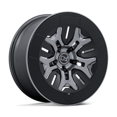 Black Rhino - BR406 ROCKLEDGE - Gunmetal - Matte Gunmetal - 20" x 8.5", 35 Offset, 5x139.7 (Bolt pattern), 64.15mm HUB