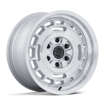 Black Rhino - BR600 VAGABOND - Silver - Gloss Silver W/ Machined Face - 17" x 8", 32 Offset, 6x139.7 (Bolt pattern), 106.10mm HUB