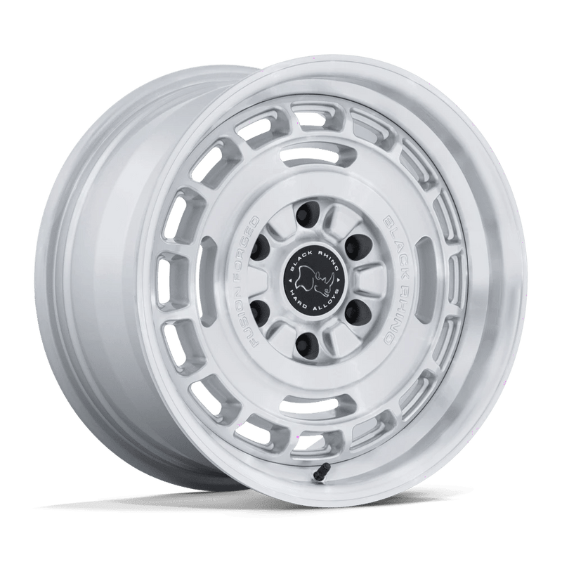 Black Rhino - BR600 VAGABOND - Silver - Gloss Silver W/ Machined Face - 17" x 8.5", 0 Offset, 6x139.7 (Bolt pattern), 106.10mm HUB