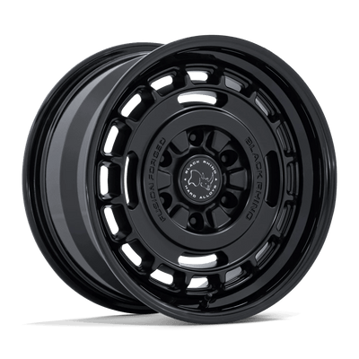 Black Rhino - BR600 VAGABOND - Black - Matte Black W/ Gloss Black Lip - 17" x 8", 32 Offset, 6x130 (Bolt pattern), 84.10mm HUB