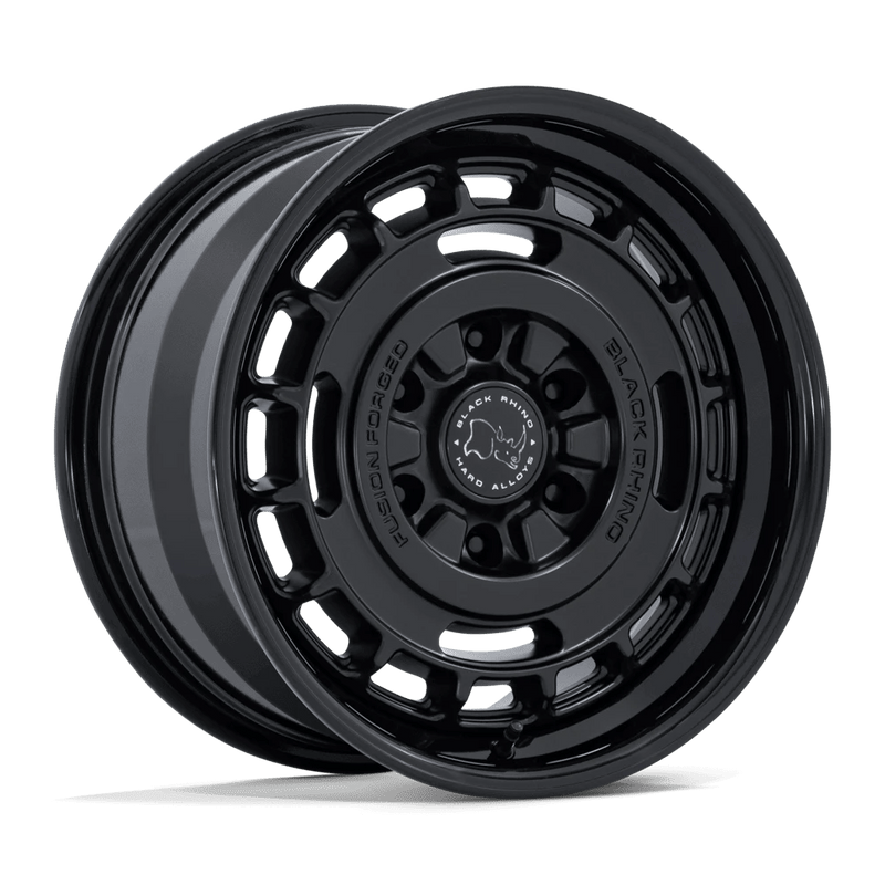 Black Rhino - BR600 VAGABOND - Black - Matte Black W/ Gloss Black Lip - 17" x 8.5", 0 Offset, 6x139.7 (Bolt pattern), 106.10mm HUB