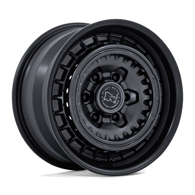 Black Rhino - BR601 BASTION - Black - GUN BLACK W/ MATTE BLACK LIP - 17" x 8", 32 Offset, 6x130 (Bolt Pattern), 84.1mm HUB