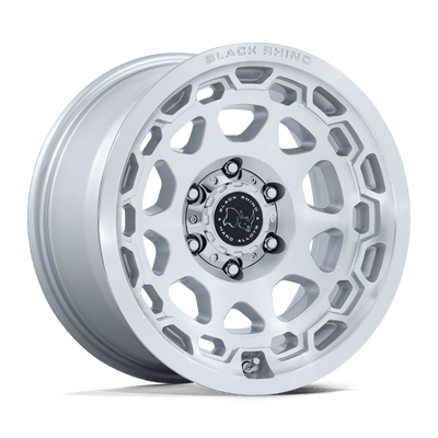 Black Rhino - CONGO - Silver - Gloss Silver with Machined Face - 17" x 8.5", 0 Offset, 5x127 (Bolt pattern), 71.50mm HUB