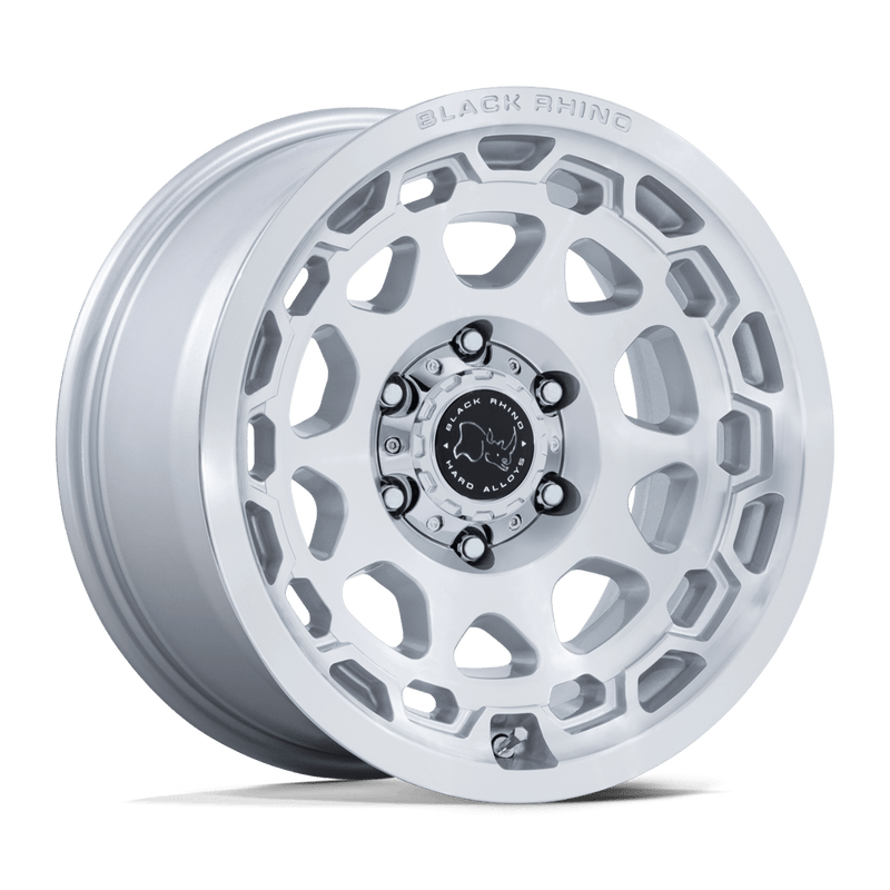 Black Rhino - CONGO - Silver - Gloss Silver with Machined Face - 17" x 8.5", 0 Offset, 6x139.7 (Bolt pattern), 106.10mm HUB