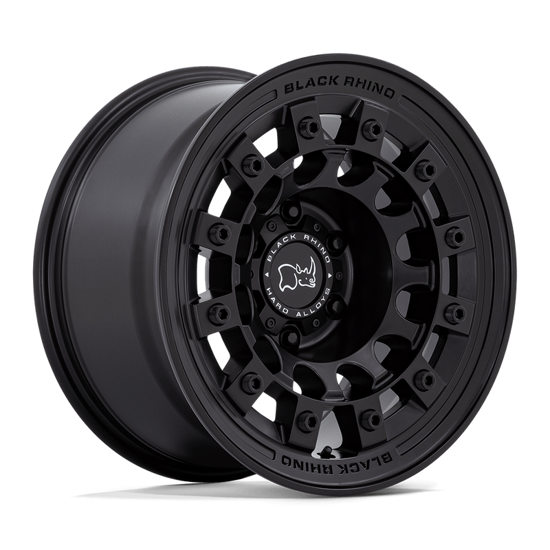 Black Rhino - FUJI - Black - Matte Black - 17" x 8", 20 Offset, 5x114.3 (Bolt pattern), 72.56mm HUB
