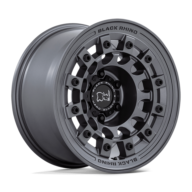 Black Rhino - FUJI - Gunmetal - Matte Gunmetal - 17" x 8", 20 Offset, 6x139.7 (Bolt pattern), 106.1mm HUB