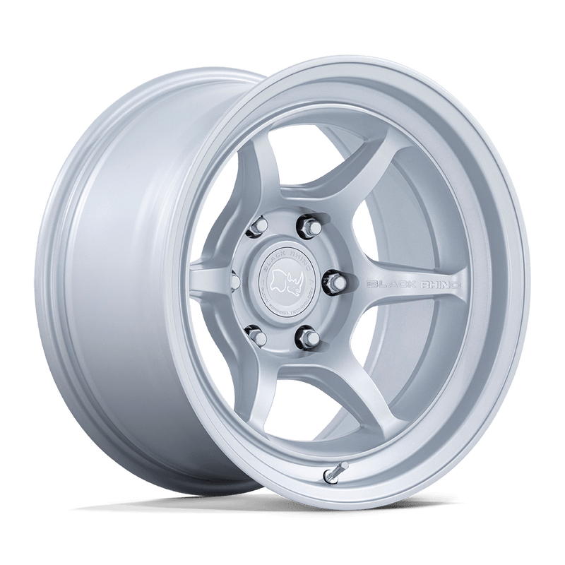 Black Rhino - SHOGUN - Silver - Hyper Silver - 17" x 8.5", -10 Offset, 6x139.7 (Bolt pattern), 106.1mm HUB