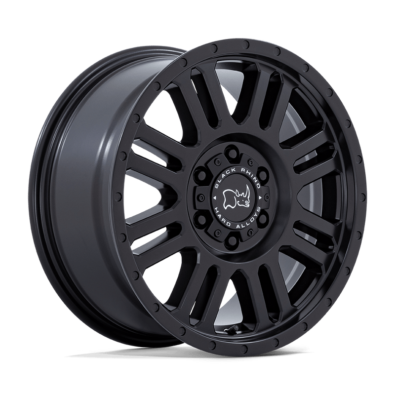 Black Rhino - YELLOWSTONE - Black - Matte Black - 16" x 8", 45 Offset, 6x130 (Bolt pattern), 84.1mm HUB