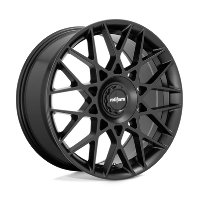 Rotiform - R165 BLQ-C - Black - Satin Black - 19" x 8.5", 45 Offset, 5x112/120 (Bolt pattern), 72.56mm HUB