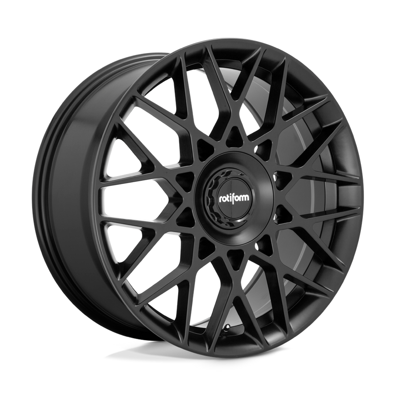 Rotiform - R165 BLQ-C - Black - Satin Black - 19" x 8.5", 45 Offset, 5x112/120 (Bolt pattern), 72.56mm HUB
