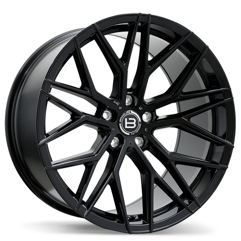 Braelin - BR10 - Black - Gloss Black - 20" x 10.5", 30 Offset, 5x120 (Bolt pattern), 63.40mm HUB