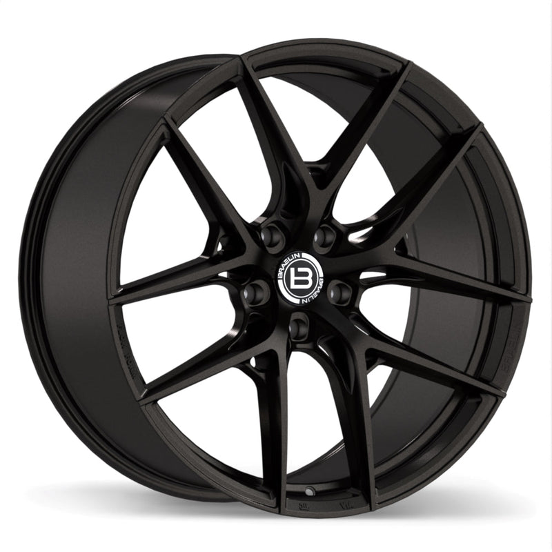 Braelin - BR14 - Black - Satin Black Anthracite - 22" x 9.5", 20 Offset, 5x120 (Bolt pattern), 60.1mm HUB