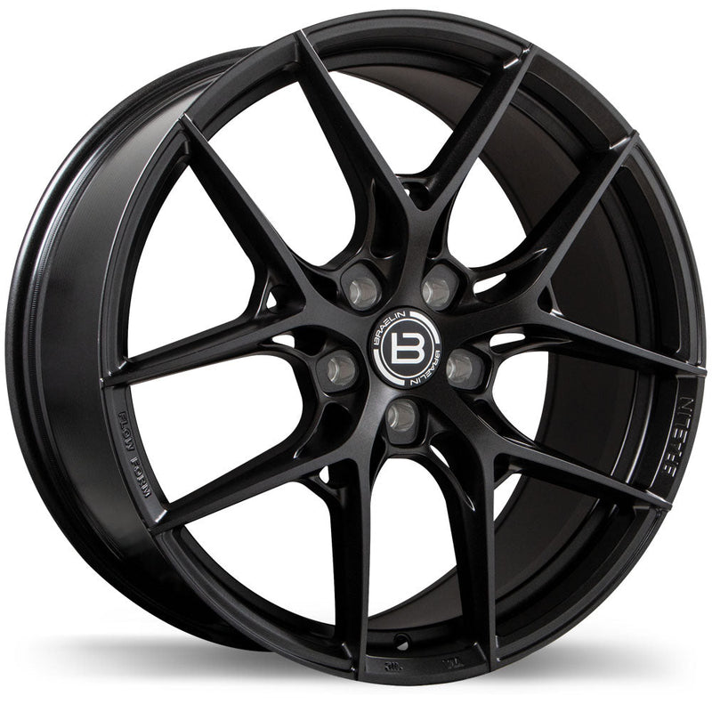 Braelin - BR14 - Black - Satin Black Anthracite - 20" x 11", 50 Offset, 5x108 (Bolt pattern), 63.40mm HUB