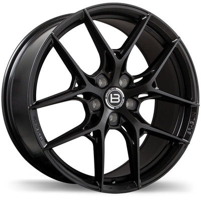Braelin - BR14 - Black - Satin Black Anthracite - 19" x 8.5", 48 Offset, 5x114.3 (Bolt pattern), 68.20mm HUB