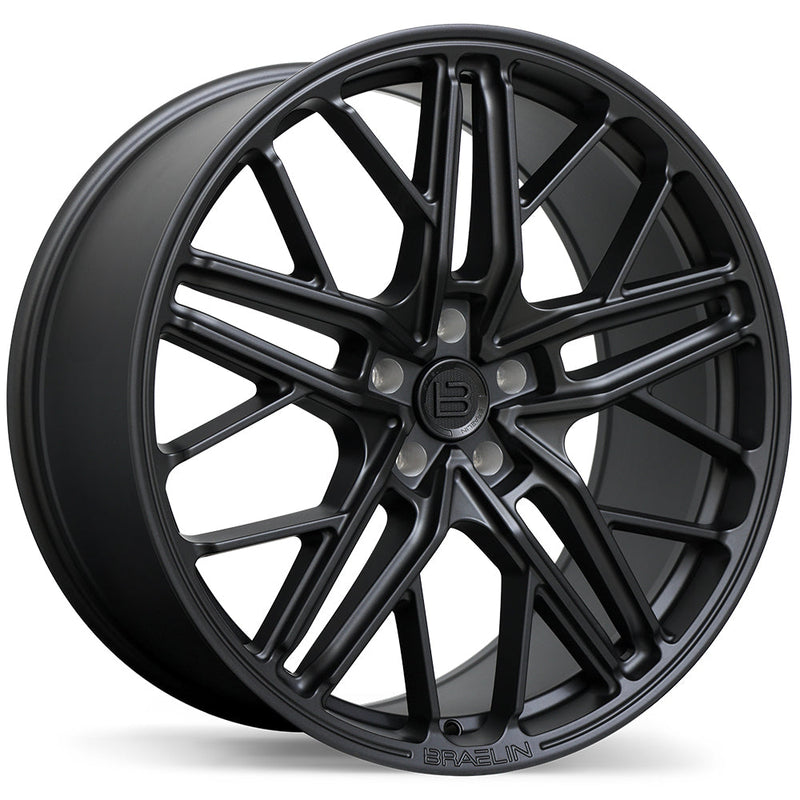 Braelin - BR17 - Grey - Matte Graphite - 22" x 10.5", 45 Offset, 5x114.3 (Bolt pattern), 67.10mm HUB